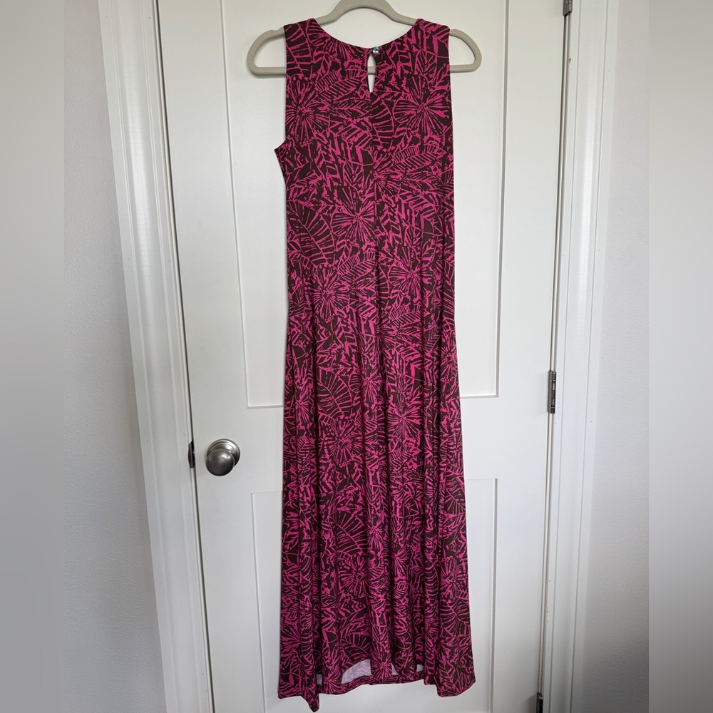 “IOLANI HAWAIIAN Pink Floral Maxi Dress, size small - Picture 3 of 5